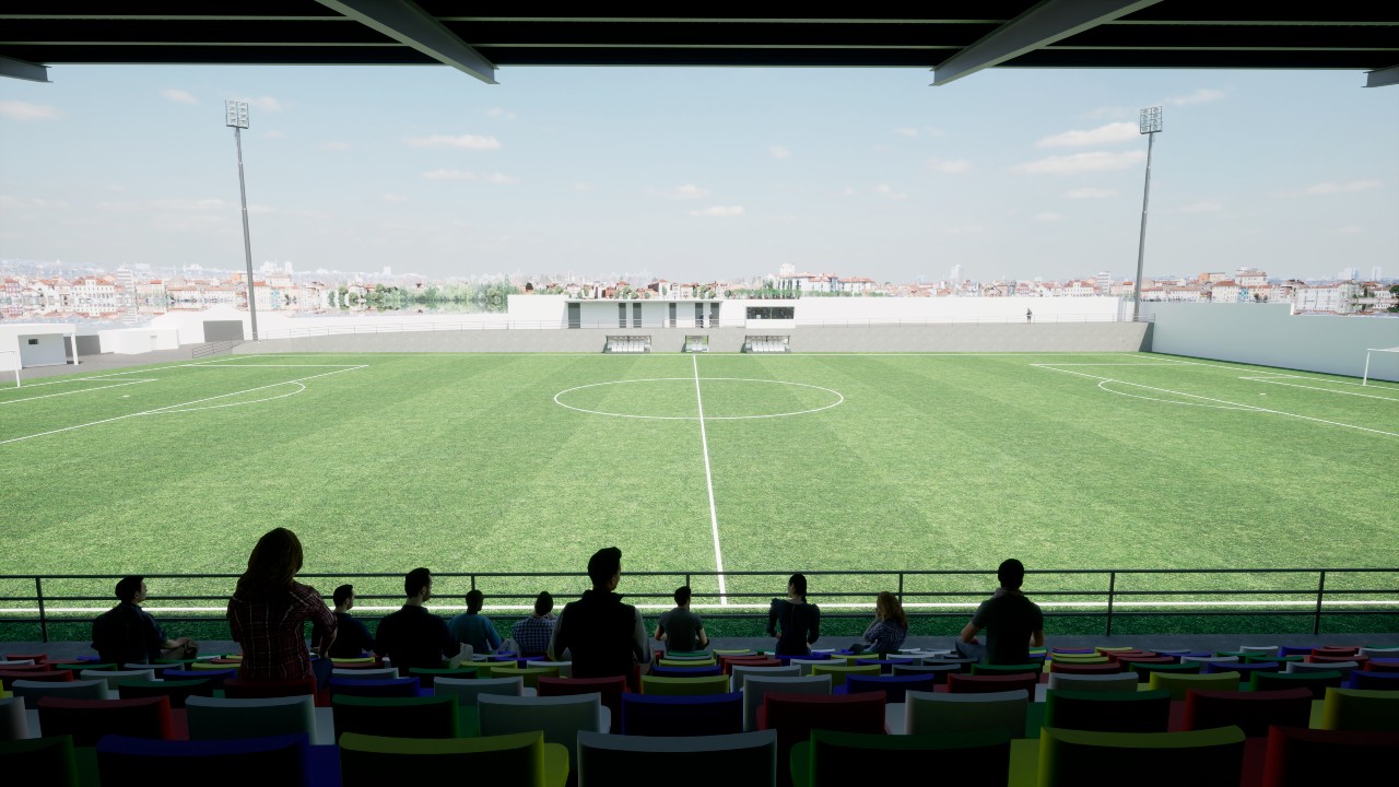 Remodelación campo de fútbol municipal gradas